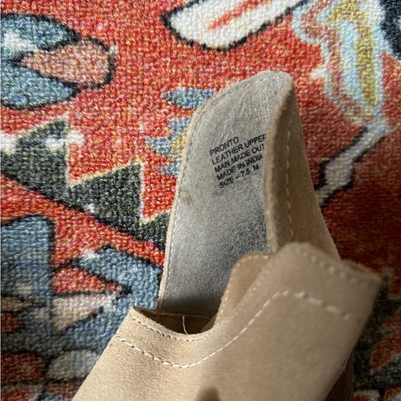 Nude Suede Ankle Boots - Picture 5 of 7